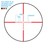 Firefield Barrage 2.5-10x40 Riflescope with Red Laser