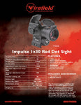 Firefield Impulse 1x30 Red Dot Sight with Red Laser